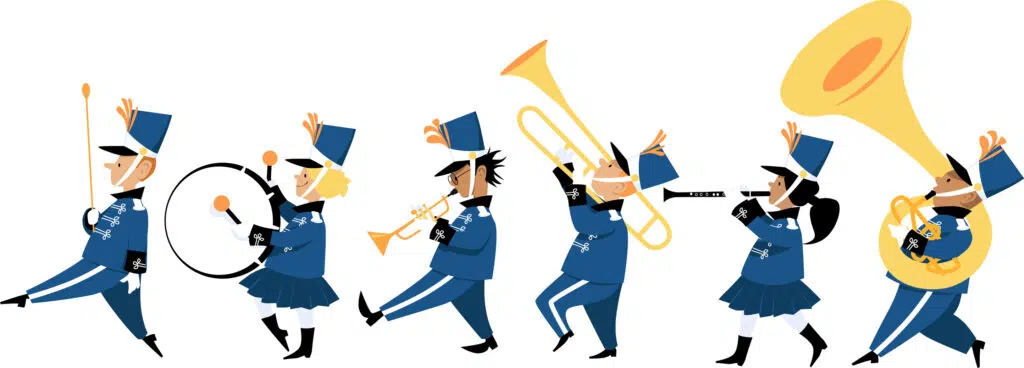 Marching band signifies marching forward with the SPDR revolution